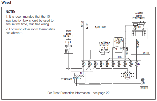 Central Heating Wiring Diagrams, Sundial Y Plan Wiring Diagram